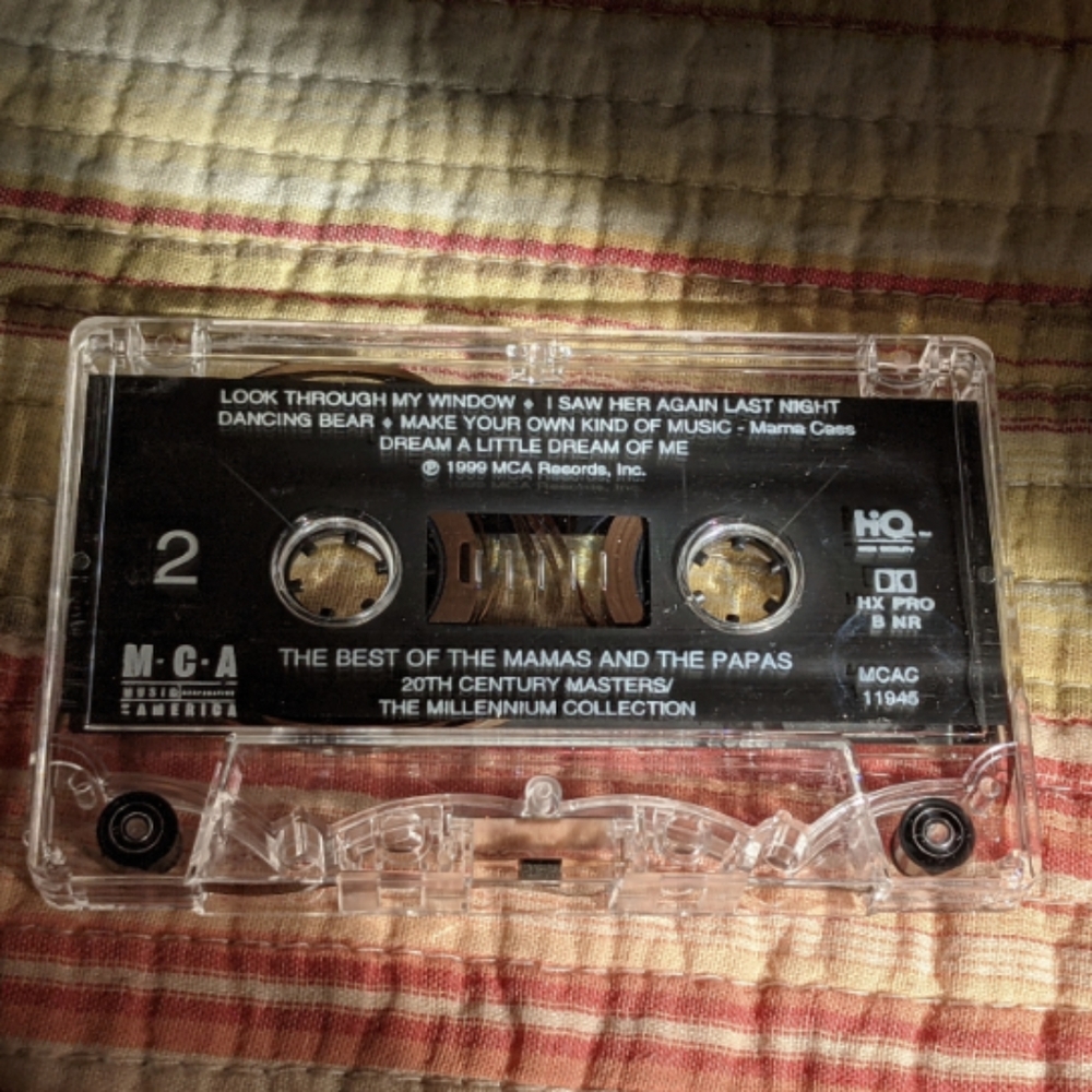 Vintage The Best of The Mamas & The Papas tape